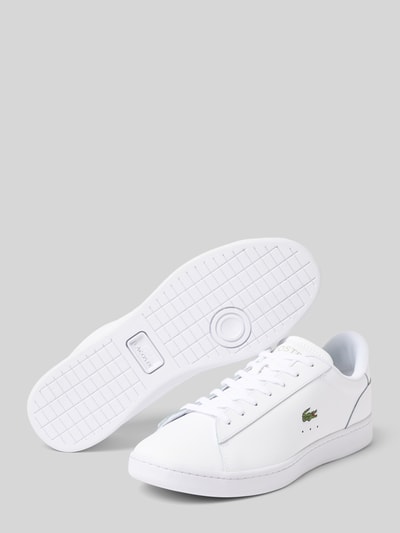 Lacoste Low Top Sneaker aus echtem Leder Modell 'CARNABY SET' Weiss 4