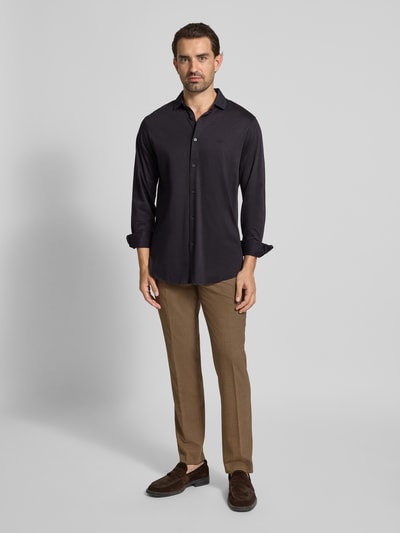 ARMANI EXCHANGE Regular Fit Freizeithemd mit Polokragen Marine 1