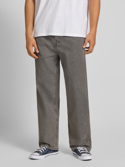 Jack & Jones Baggy Fit Jeans mit 5-Pocket-Design Modell 'ALEX' Hellgrau 4