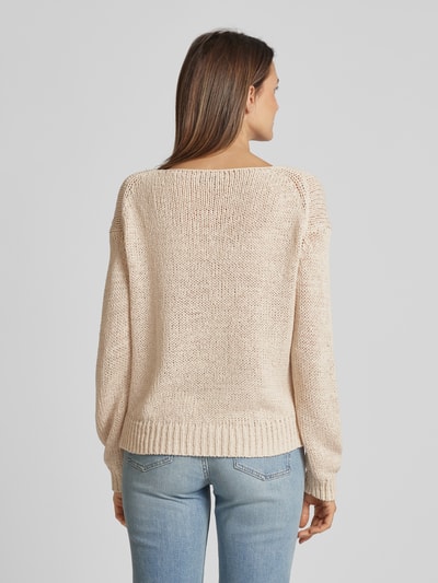 Marc O'Polo Gebreide pullover met boothals Beige - 5