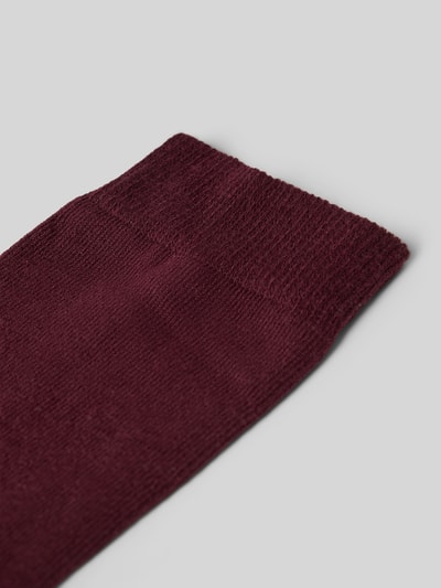 Produktfoto, Socken mit Label-Schriftzug Modell 'FAMILY' von Falke aus Baumwoll-Mix mit Stretch-Anteil, elastisches Rippenbündchen, Damen