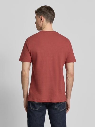 PME Legend T-Shirt mit Rundhalsausschnitt Rostrot 5