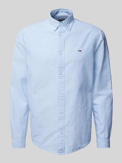 Tommy Jeans Regular Fit Freizeithemd mit Button-Down-Kragen Modell 'OXFORD' Hellblau 2