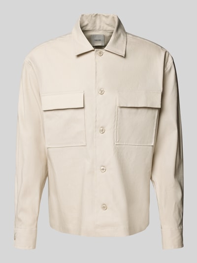 CK Calvin Klein Regular fit overhemdjack met borstzakken Beige - 2