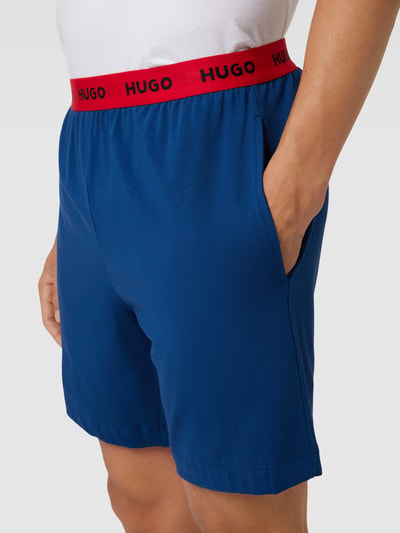 HUGO Sweatshorts mit Label-Details Royal 3