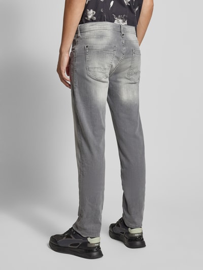 Blend Regular Fit Jeans im Used-Look Modell 'Twister' Hellgrau 5