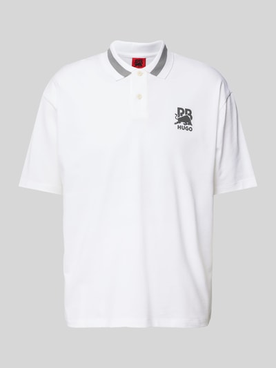 HUGO Poloshirt mit Label-Print Modell 'Dodac' Weiss 2