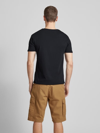 Strellson T-Shirt mit Rundhalsausschnitt und melierter Optik Black 5