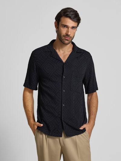 Strellson Regular fit vrijetijdsoverhemd van een mix van viscose en katoen, model 'CISCO' Zwart - 4