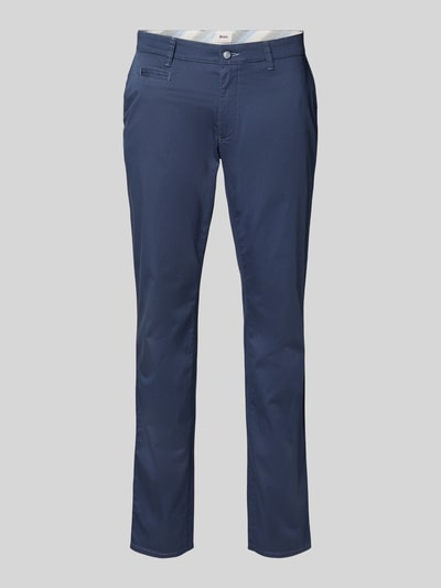 Brax Regular Fit Chino mit Strukturmuster Modell 'FABIO' Marine 2