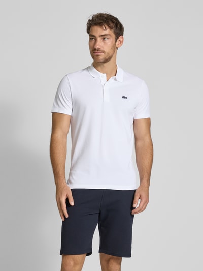Lacoste Regular Fit Poloshirt mit Label-Badge Weiss 4