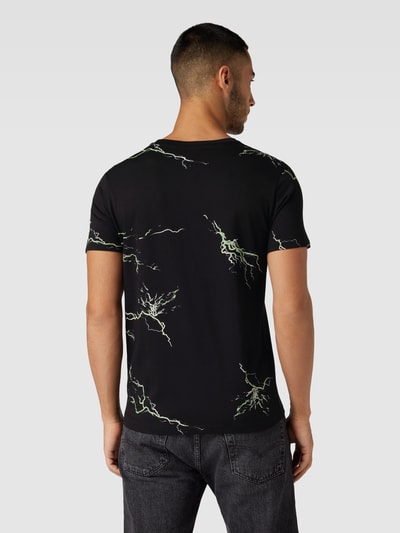 Alpha Industries T-shirt met labelprint Metallic zwart - 5