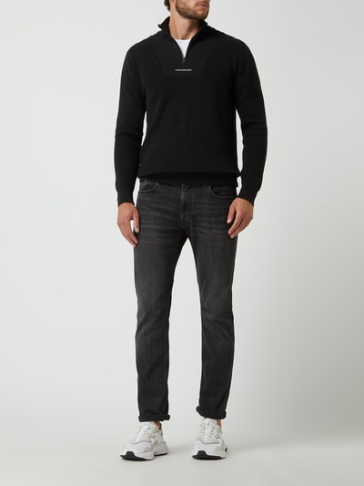 Calvin Klein Jeans Troyer mit Stretch-Anteil  Black 1