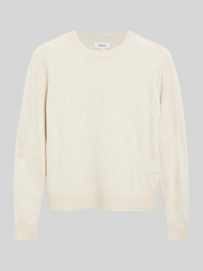 s.Oliver RED LABEL Slim fit pullover van viscosemix Offwhite - 2