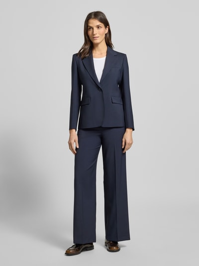 Weekend Max Mara Regular Fit Bundfaltenhose aus reiner Schurwolle Modell 'VISIVO' Marine 1