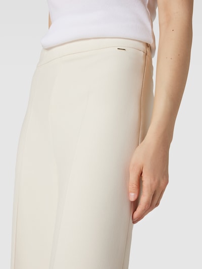 JOOP! Stoffhose mit Label-Detail in metallic Offwhite 3