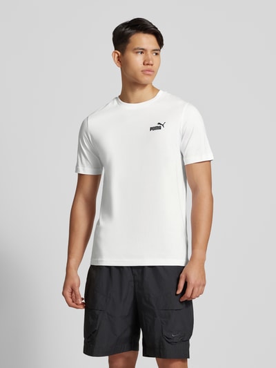 PUMA PERFORMANCE T-shirt z wyhaftowanym logo Biały 4