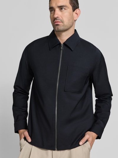 JOOP! COLLECTION jack met kentkraag en ritssluiting model 'Keano' Marineblauw - 3