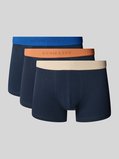SCHIESSER Regular Fit Trunks aus Baumwoll-Mix im 3er-Pack Black 1