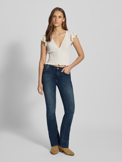 Only Jeansy o rozkloszowanym kroju z mieszanki bawełny model ‘BLUSH’ Jeansowy niebieski 1