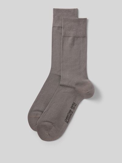 Christian Berg Men Socken mit Label-Detail im 2er-Pack Stein 1