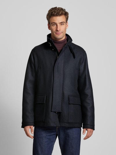 Emporio Armani Wolljacke mit Stehkragen Marine 4