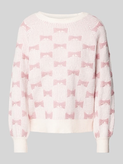 Only Pullover met ballonmouwen, model 'Clara' Roze - 1