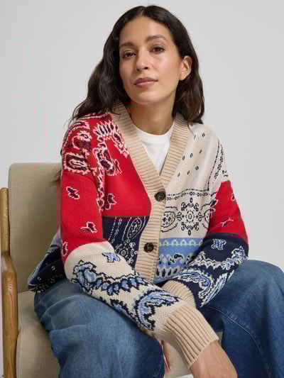 Weekend Max Mara Kardigan o kroju oversized z czystej bawełny model ‘BAOBAB’ Niebieski 3