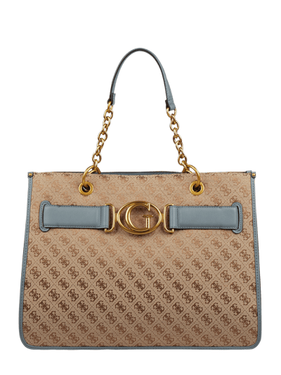 Guess Tote bag met logomotief, model 'Aileen'  Rookblauw - 1