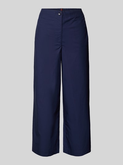 Stefanel Relaxed Fit Culotte aus reiner Baumwolle Dunkelblau 2