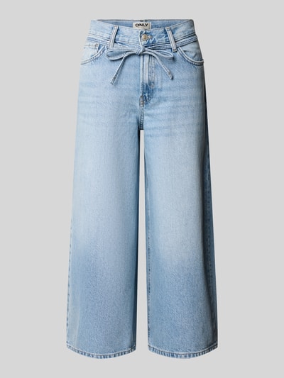 Produktfoto, Regular Fit Culotte aus reiner Baumwolle Modell 'GIANNA' von Only, look: effen, regular fit, mid waist, riemlussen, knoop- en ritssluiting, 5-pocketmodel, denim, puur katoen