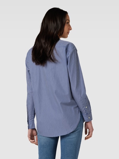 Lauren Ralph Lauren Overhemdblouse met streepmotief, model 'KOTTA' Blauw - 5