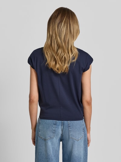Christian Berg Woman T-Shirt mit Rundhalsausschnitt und Kappärmeln Dunkelblau 5