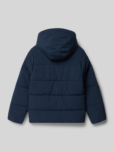 Jack & Jones Regular fit gewatteerd jack met logoprint, model 'Global' Marineblauw - 3