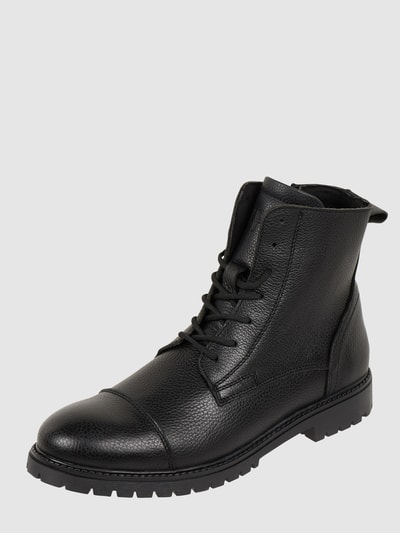 SELECTED HOMME Boots van leer, model 'Thomas' Zwart - 1