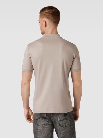 CK Calvin Klein Slim fit poloshirt met opstaande kraag Beige - 5