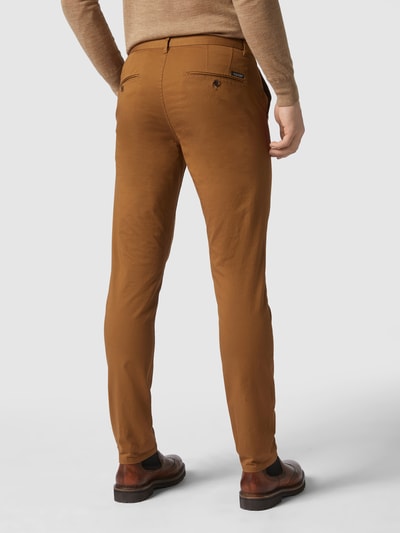 Scotch & Soda Chinosy o kroju super slim fit z dodatkiem streczu  Camel 5