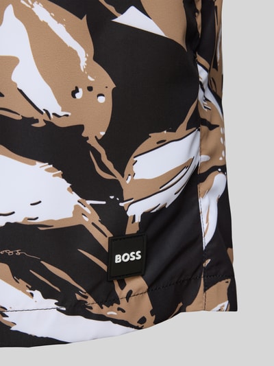 BOSS Regular fit zwembroek met mesh-inzet Zwart - 2