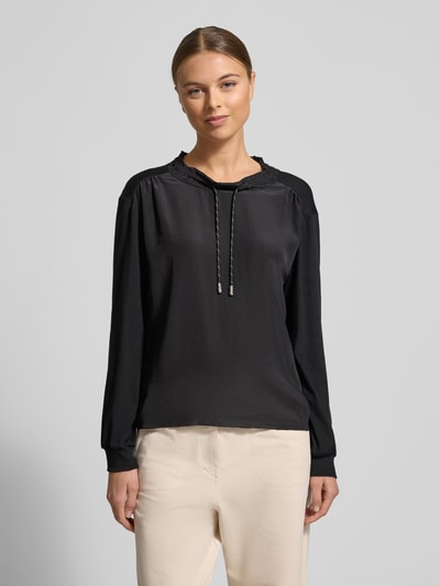 Marc Cain Longsleeve met ronde hals Zwart - 4