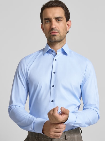 OLYMP Level Five Slim fit zakelijk overhemd met extra lange mouwen Bleu - 3