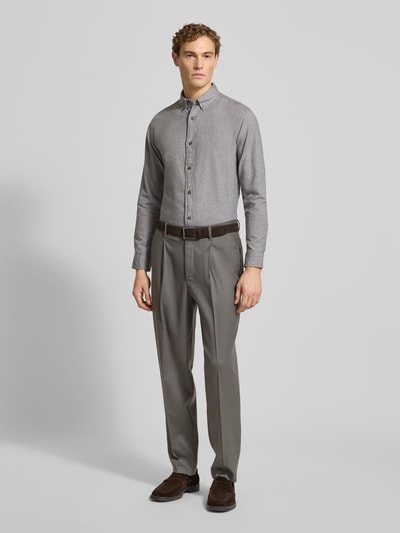 Jack & Jones Premium Freizeithemd mit Knopfleiste Modell 'LUBARKLEY' Mittelgrau 1