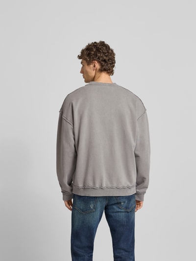 Diesel Sweatshirt mit Label-Detail Mittelgrau 5