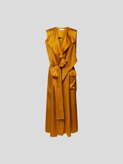 Victoria Beckham Maxikleid mit Eingrifftasche Orange 2