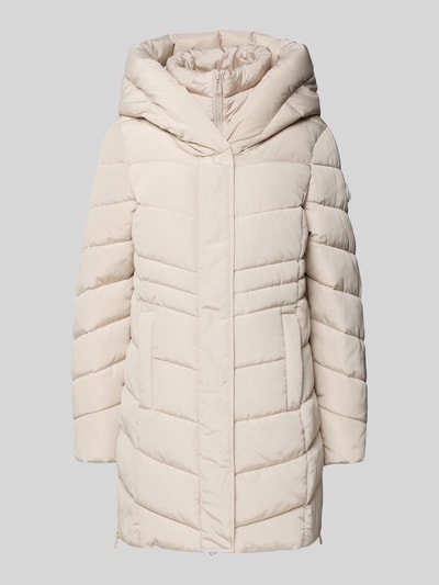 Tom Tailor Regular Fit Steppmantel mit Kapuze Beige 2