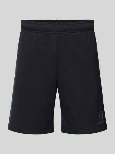 CHAMPION Tapered fit sweatshorts met labelprint Zwart - 2