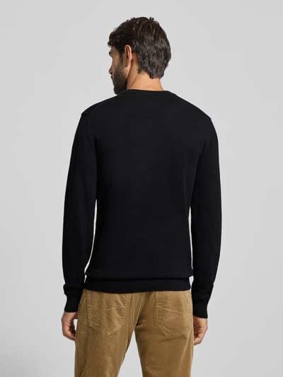 MCNEAL Strickpullover aus Baumwoll-Kaschmir-Mix mit Rundhalsausschnitt Black 5
