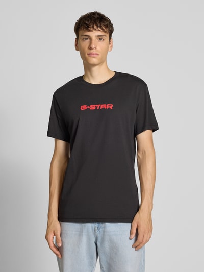 G-Star Raw T-Shirt mit Label-Print Black 4