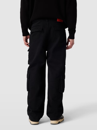 Pegador Spodnie cargo o kroju baggy z naszywką z logo model ‘BANTAM’ Czarny 5