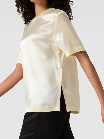 Calvin Klein Womenswear Blouseshirt met naadritssluiting, model 'NAIA' Offwhite - 3