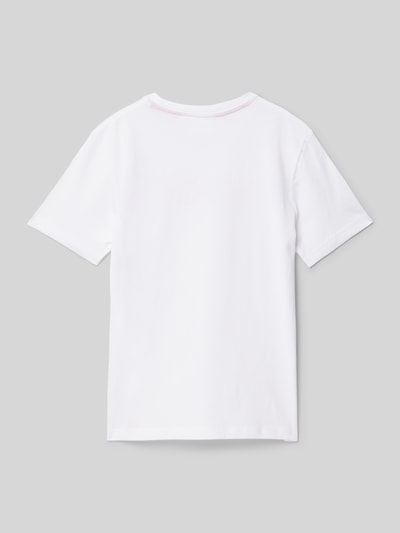 HUGO T-shirt z okrągłym dekoltem Biały 3